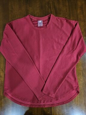 EUC Calia Women's Ribbed Crew Neck Top